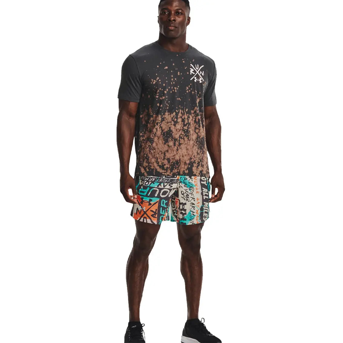 Mens Under Armour Destroy All Miles Tee - Grey